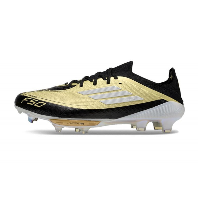 Adidas F50+ Elite FG Doré Noir Blanc