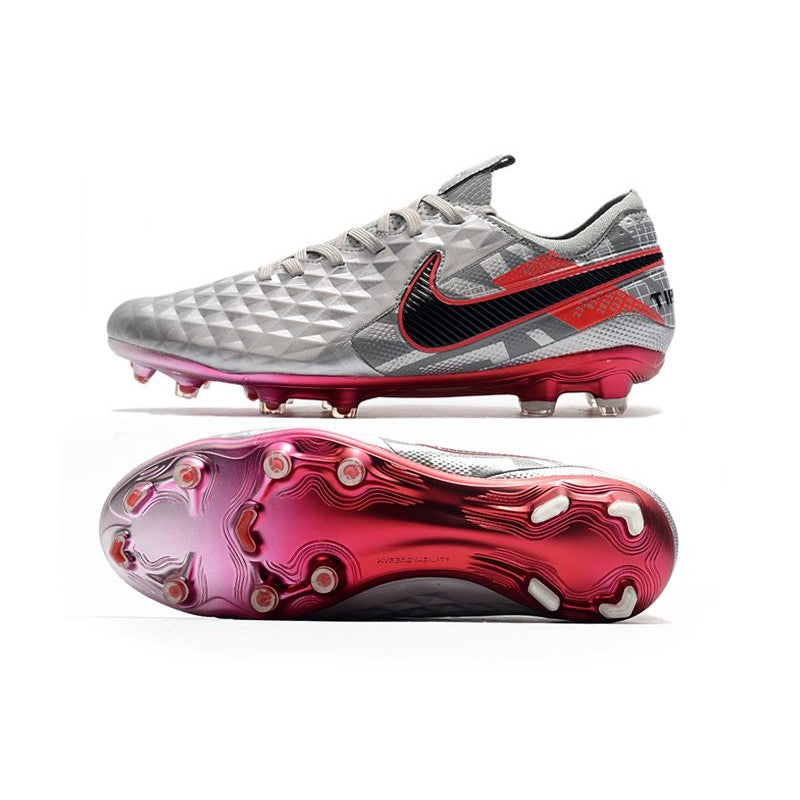 Nike Crampons Nouveau Tiempo Legend 8 Elite FG Gris Noir