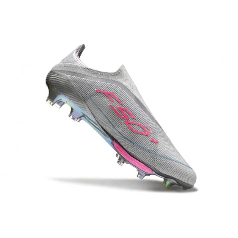 Adidas F50+ Sans Lacets FG Gris Jaune Solaire