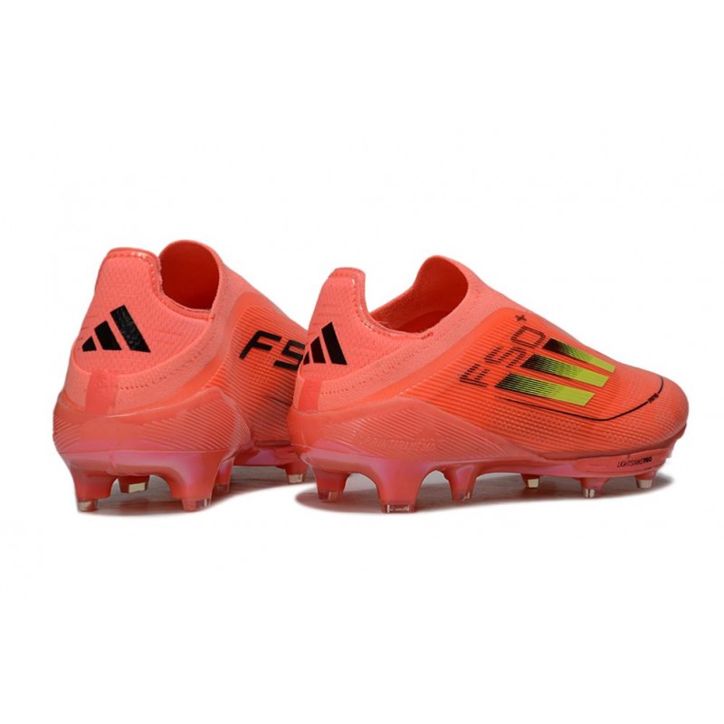 Adidas F50+ Sans Lacets FG Rouge Jaune