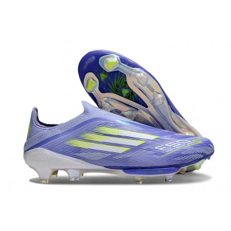 Adidas F50+ Sans Lacets FG Violet Rapide Blanc Ftwr Citron Lucide