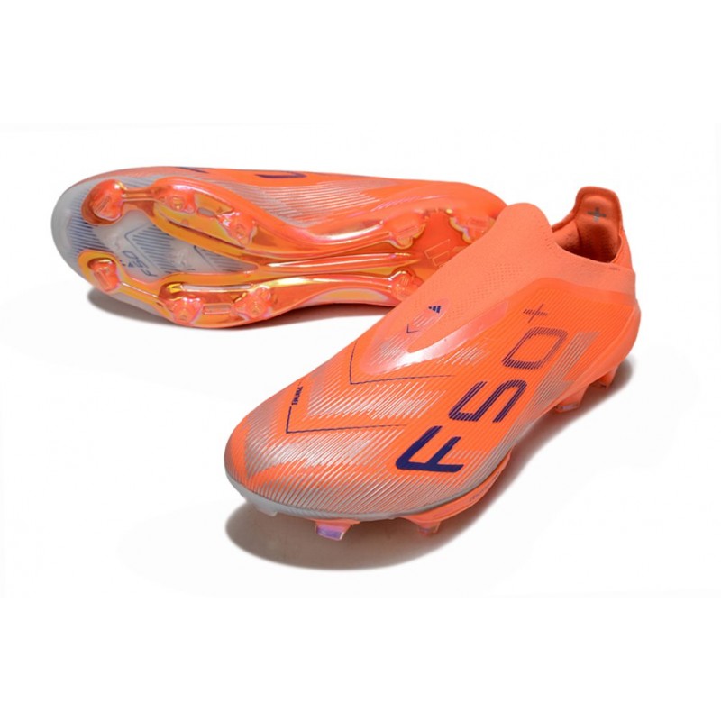 Adidas F50+ Sans Lacets FG Orange Noir