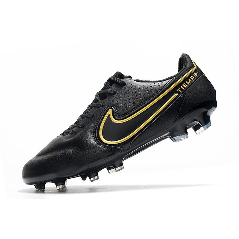 Nike Tiempo Legend 9 Elite FG Nouveau Noir Gris Foncé Métallique Anthracite