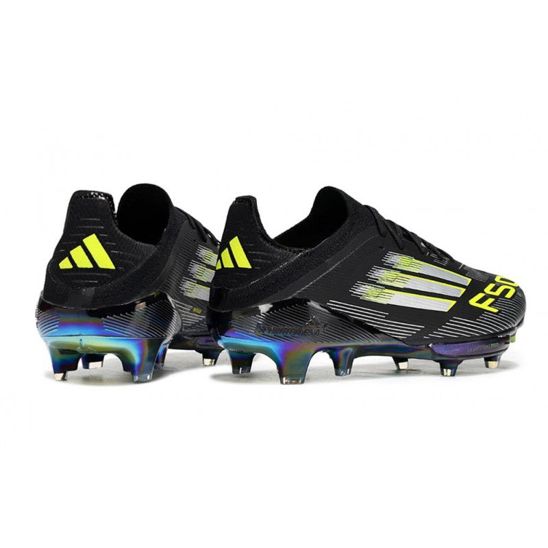 Adidas F50+ FG Core Noir Fer Mét. Citron Lucide