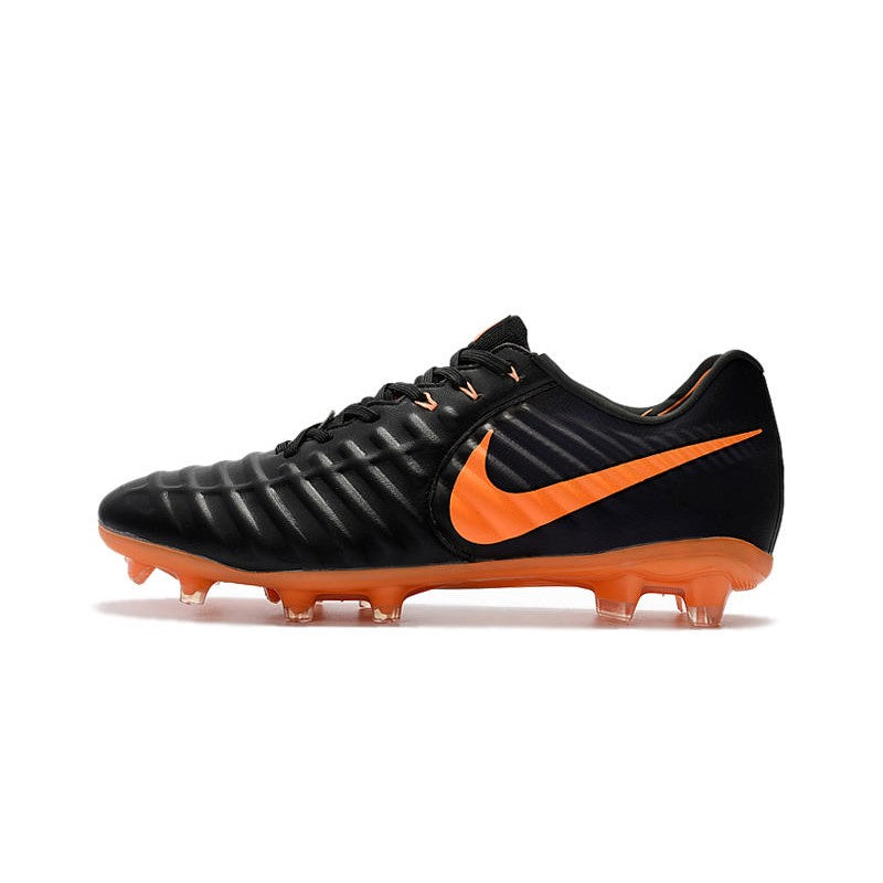 Nike Tiempo Legend VII FG Crampons Noir Orange