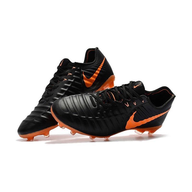 Nike Tiempo Legend VII FG Crampons Noir Orange