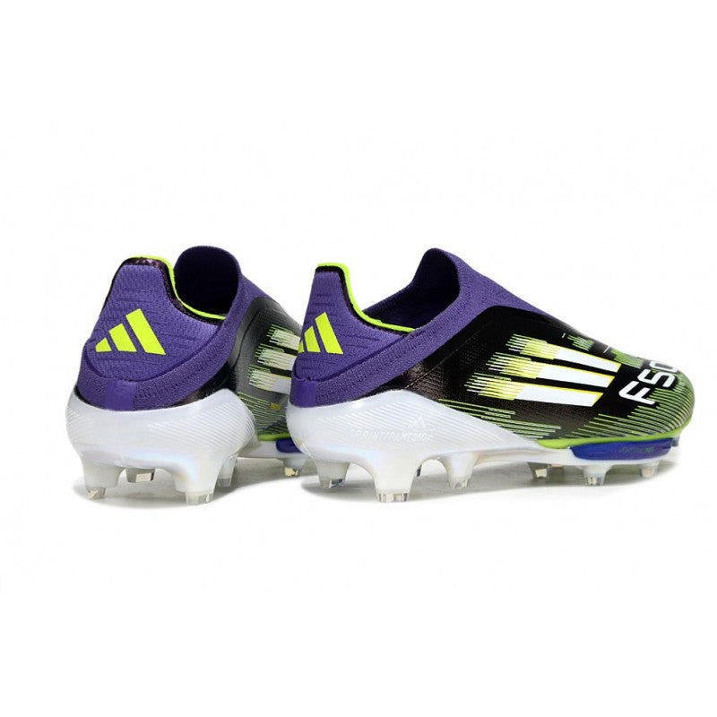 Adidas F50+ Sans Lacets FG Violet Rapide Blanc Ftwr Citron Lucide