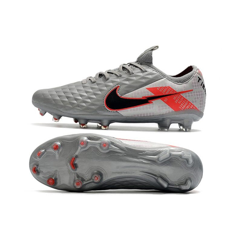 Nike Tiempo Legend VIII Elite FG Gris Noir Rouge