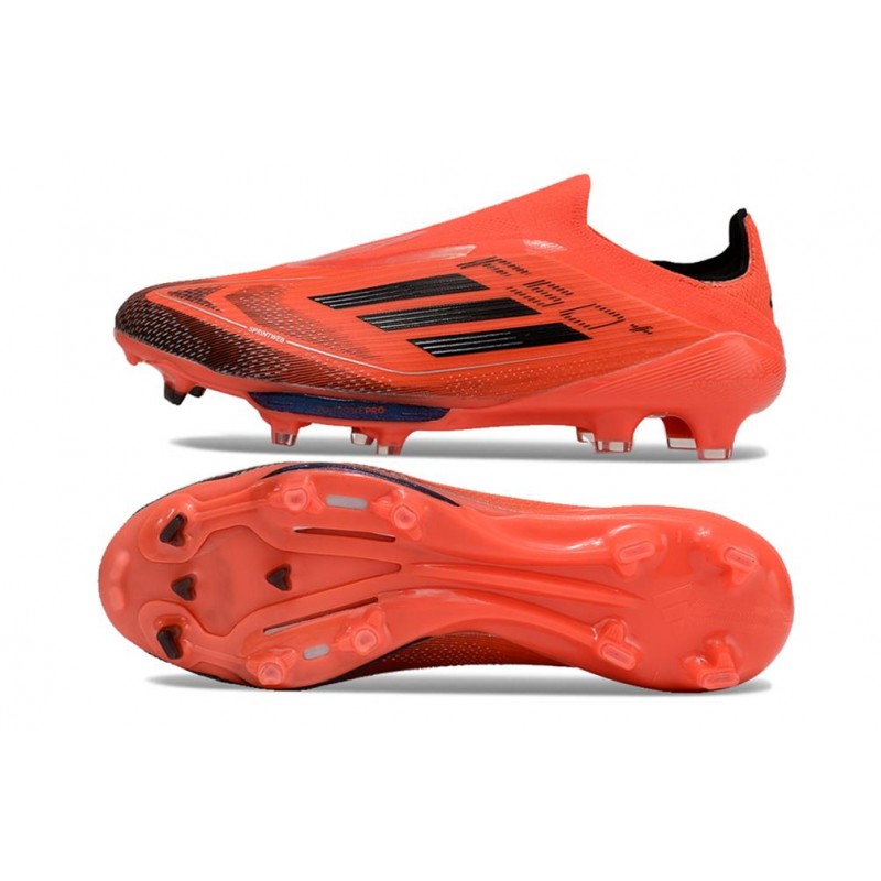 Adidas F50+ Sans Lacets FG Rouge Noir