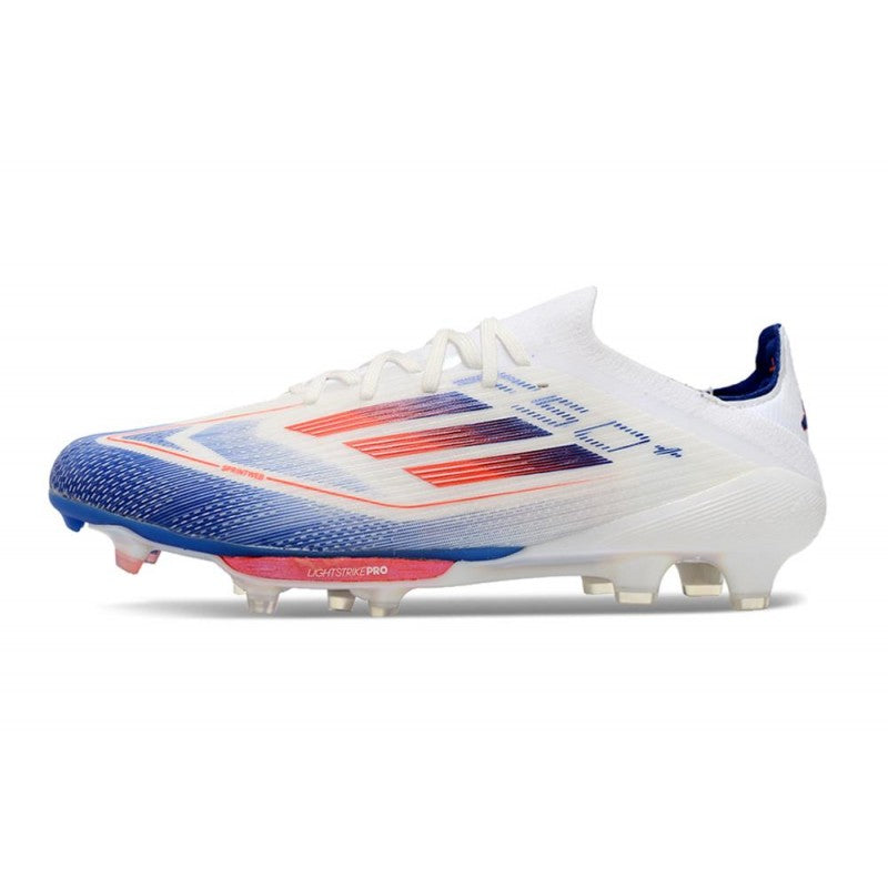 Adidas F50+ Elite FG Advancement Blanc Bleu Rouge