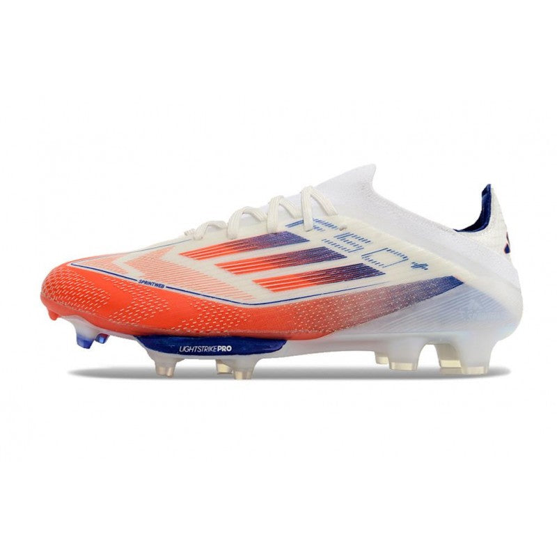 Adidas F50+ Elite FG Advancement Blanc Rouge Bleu