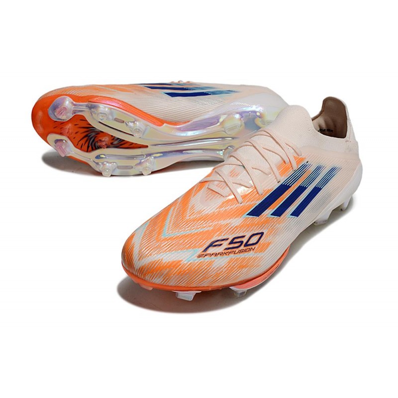 Adidas F50+ FG Orange Bleu