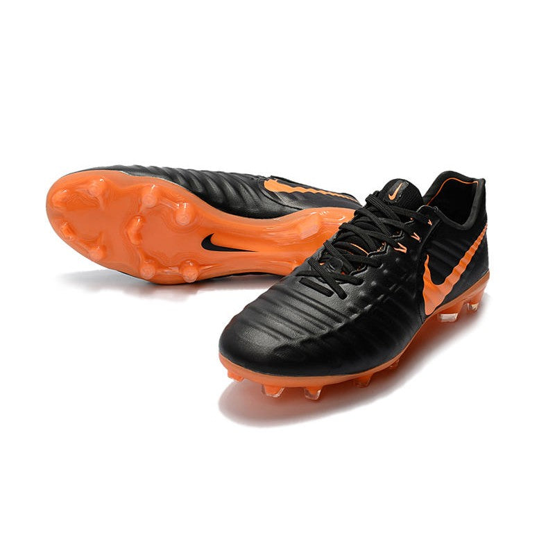 Nike Tiempo Legend VII FG Crampons Noir Orange