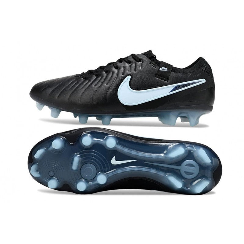 Nike Tiempo Legend X Elite FG Noir Bleu Givré