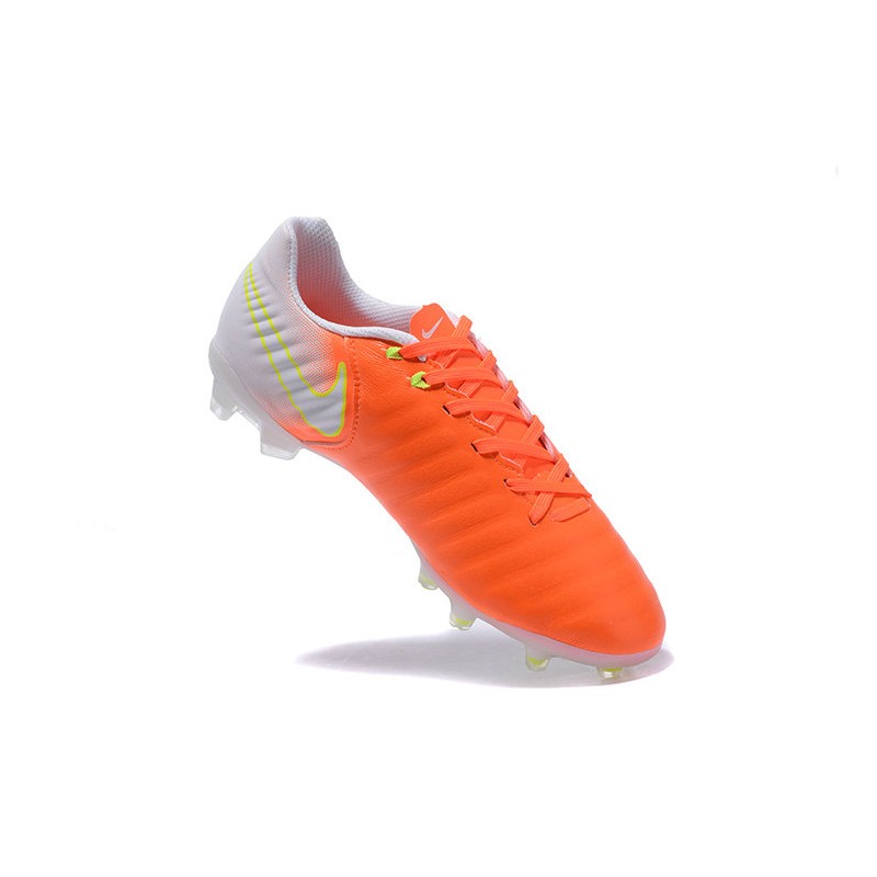 Nike Crampon Foot Tiempo Legend VII FG ACC Orange Blanc