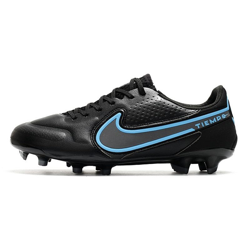 Nike Tiempo Legend 9 Elite FG Nouveau Noir Gris Acier