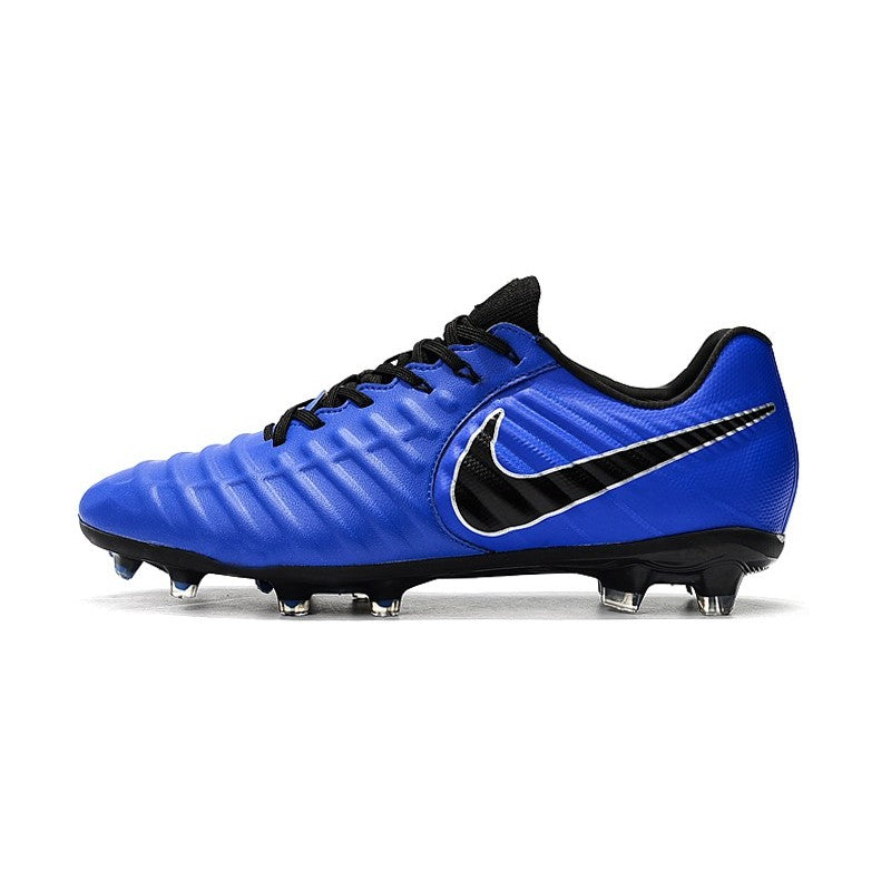 Nike Crampons Tiempo Legend VII Elite FG Bleu Noir