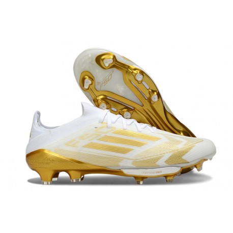 Adidas F50+ Elite FG Blanc Or Mét