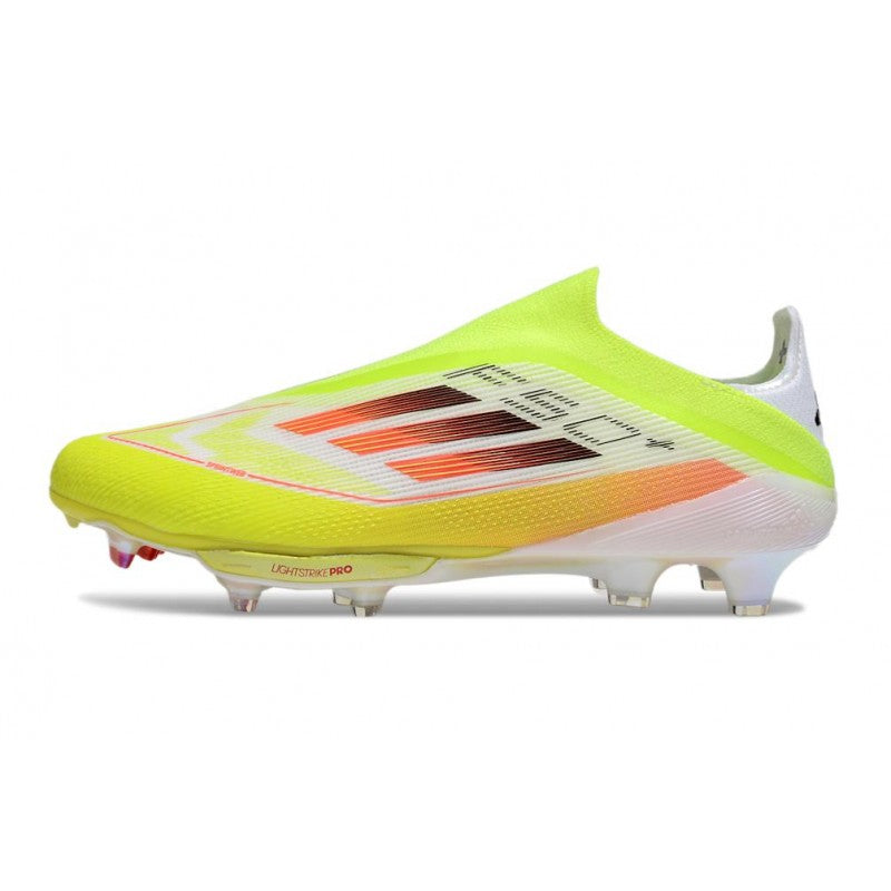 Adidas F50+ Sans Lacets FG Jaune Noir