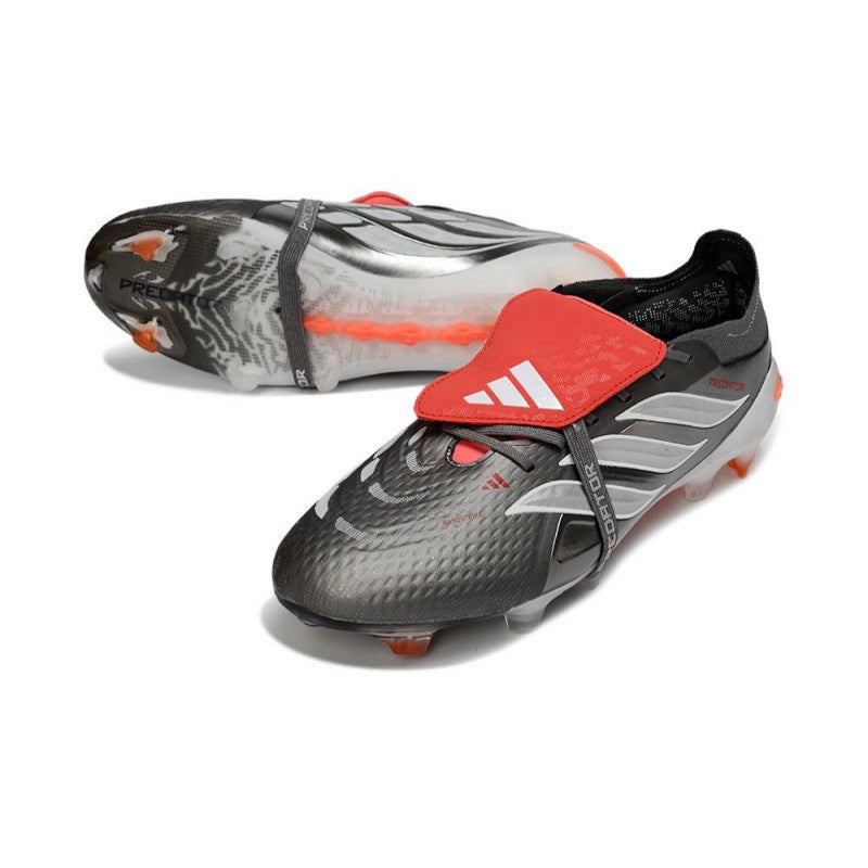 Adidas Predator 26 Elite FT FG Fer Mét. Blanc Ftwr Rouge Lucide
