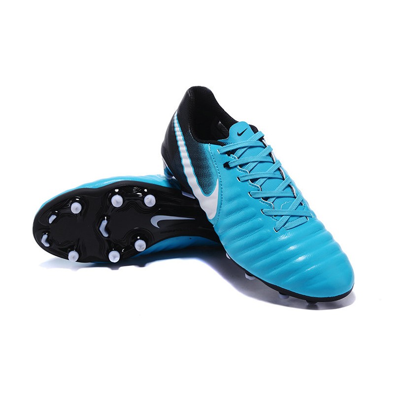 Nike Crampon Foot Tiempo Legend VII FG ACC Bleu Noir
