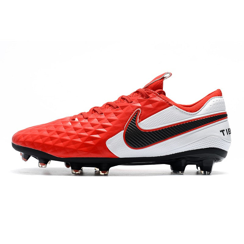 Nike Crampons Nouveau Tiempo Legend 8 Elite FG Rouge Blanc