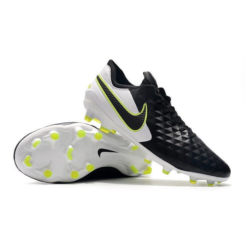 Nike Crampons Nouveau Tiempo Legend 8 Elite FG Noir Blanc