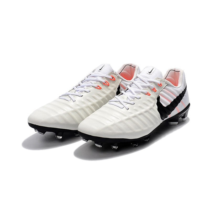 Nike Tiempo Legend VII FG Crampons Blanc Noir