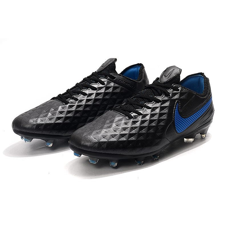 Nike Crampons Nouveau Tiempo Legend 8 Elite FG Noir Bleu