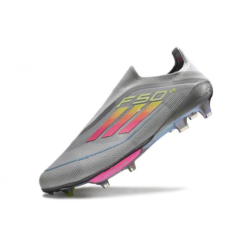 Adidas F50+ Sans Lacets FG Gris Jaune Solaire