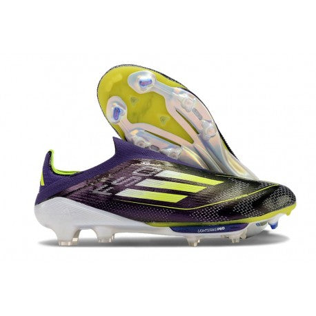 Adidas F50+ Sans Lacets FG Fast Reborn Violet Blanc Lucid Lemon ÉDITION LIMITÉE