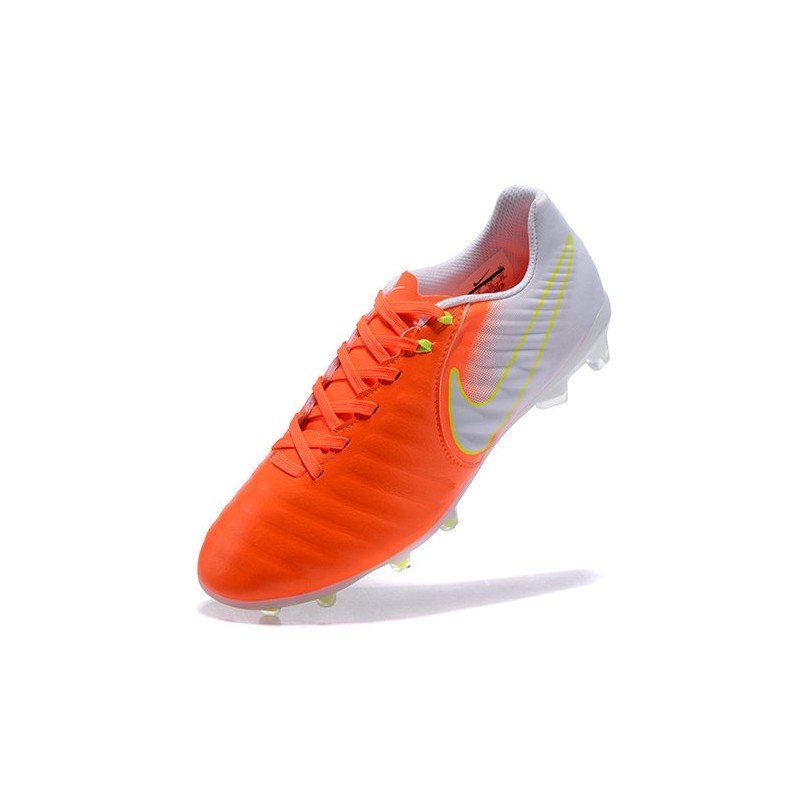 Nike Crampon Foot Tiempo Legend VII FG ACC Orange Blanc