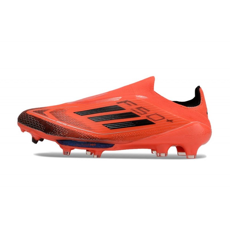 Adidas F50+ Sans Lacets FG Rouge Noir