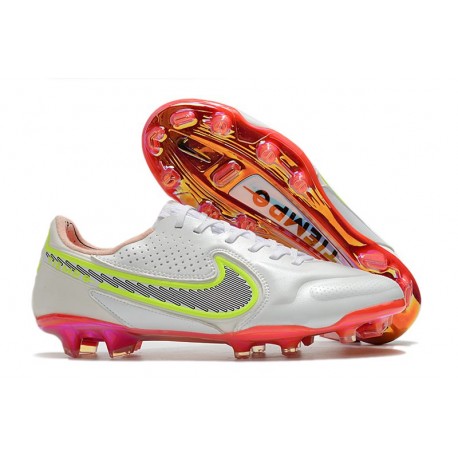 Nike Tiempo Legend 9 Elite FG Nouveau Blanc Noir Carmin Rose Explosion