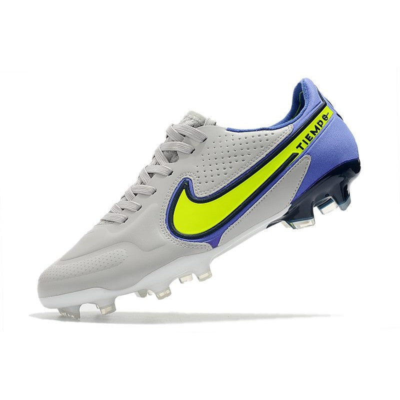 Nike Tiempo Legend 9 Elite FG Nouveau Gris Brouillard Volt Sapphire