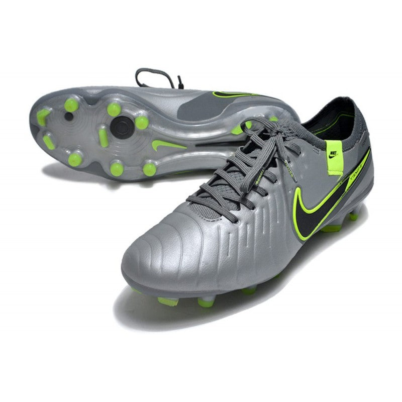 Nike Tiempo Legend 10 Elite FG Gris Noir Vert