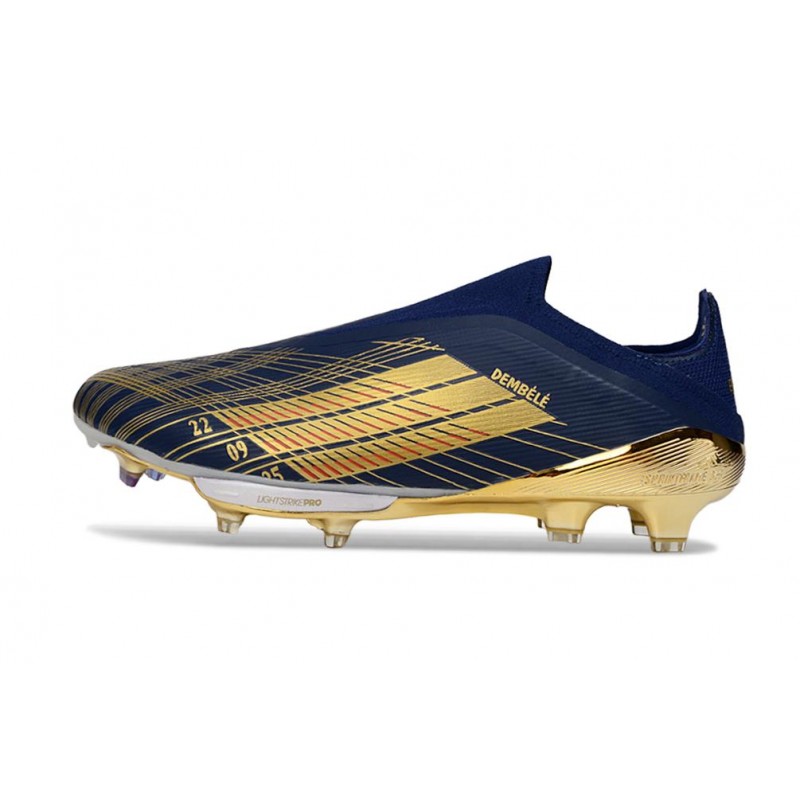 Adidas F50+ Sans Lacets FG Noir Or