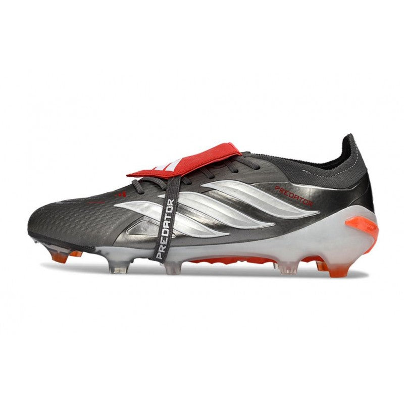 Adidas Predator 26 Elite FT FG Fer Mét. Blanc Ftwr Rouge Lucide