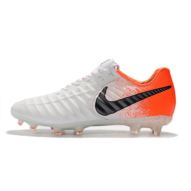 Nike Crampons Tiempo Legend VII Elite FG Blanc Orange Noir