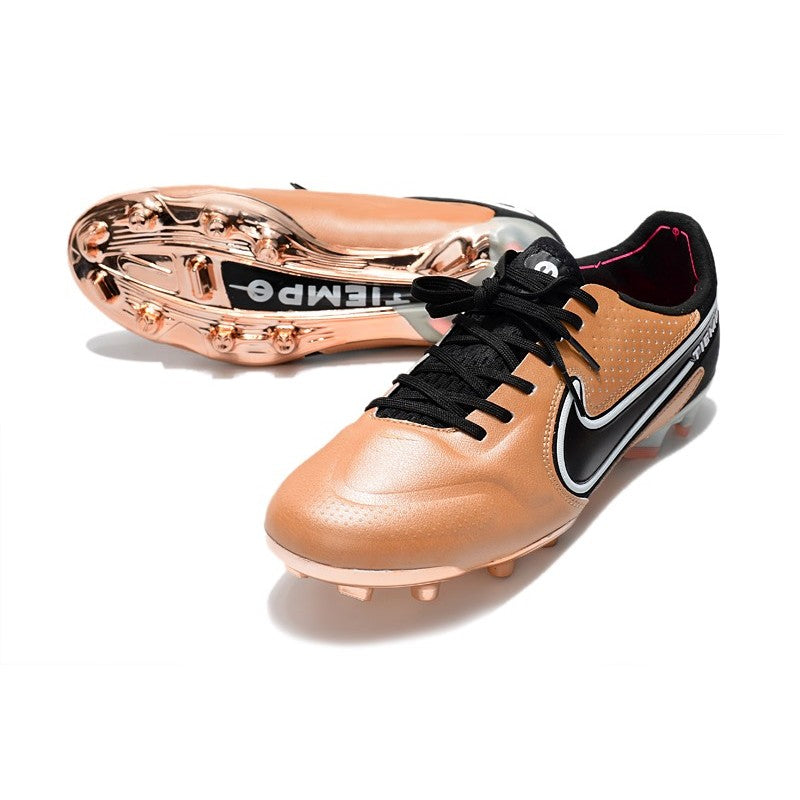 Nike Tiempo Legend 9 Elite FG Nouveau Cuivre Métallique Blanc Noir Cassé