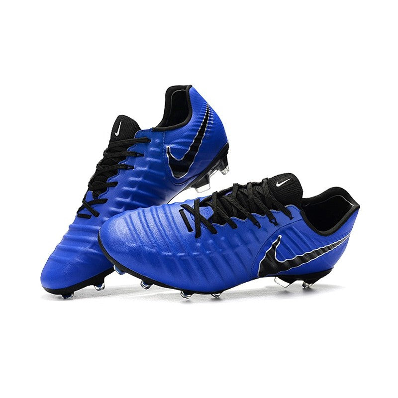 Nike Crampons Tiempo Legend VII Elite FG Bleu Noir