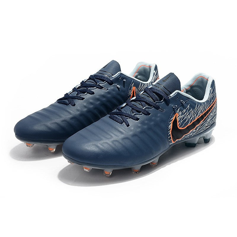 Nike Crampons Tiempo Legend VII Elite FG Cyan Orange Noir