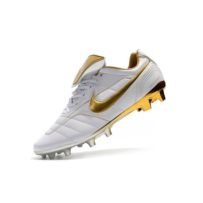 Nike Crampons Tiempo Legend VII Elite R10 FG Blanc Or