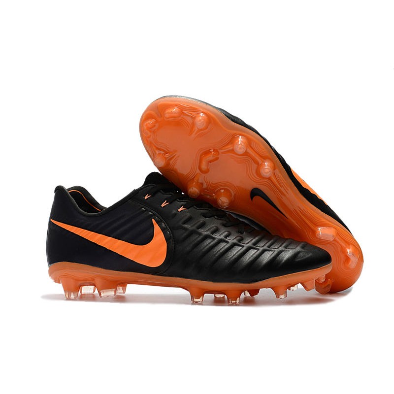 Nike Tiempo Legend VII FG Crampons Noir Orange