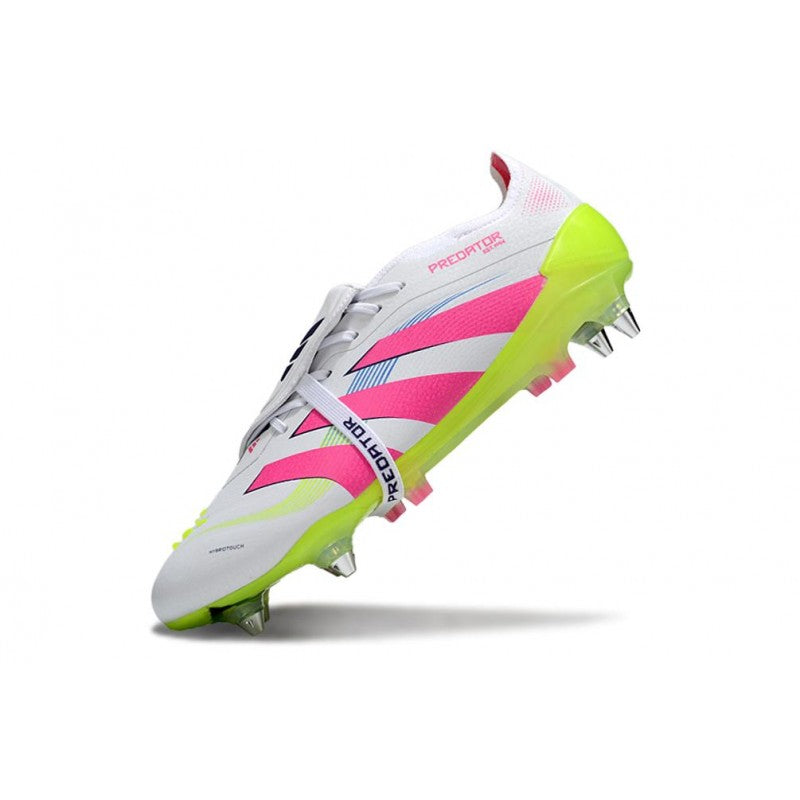 Adidas Predator Elite Foldover Tongue SG Pro Blanc Rose Jaune