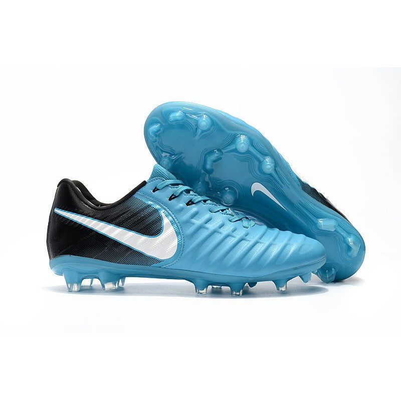 Nike Tiempo Legend VII FG Crampons Bleu Noir