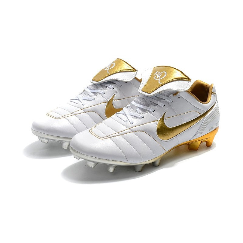 Nike Crampons Tiempo Legend VII Elite R10 FG Blanc Or