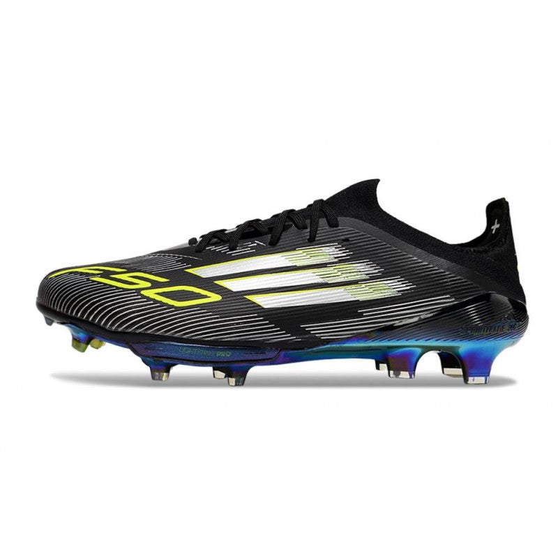Adidas F50+ FG Core Noir Fer Mét. Citron Lucide