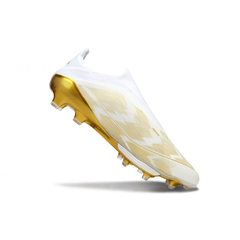 Adidas F50+ Sans Lacets FG Blanc Or Mét