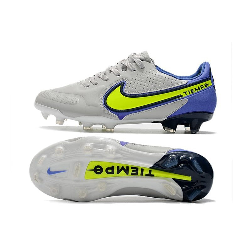 Nike Tiempo Legend 9 Elite FG Nouveau Gris Brouillard Volt Sapphire